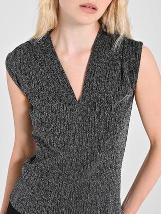 Top Nero & Argento Lurex