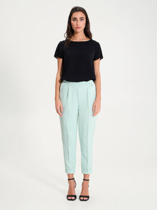 Pantaloni con Elastico in Tessuto Tecnico