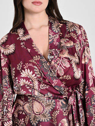 Abito Curvy Stampa cachemire