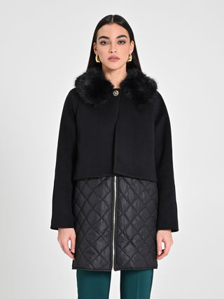 Cappotto con inserto Piumino Trapuntato
