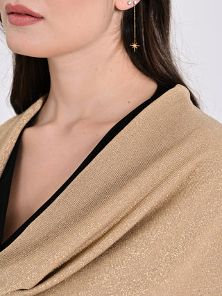 Coprispalle Curvy ad Anella in Lurex Oro