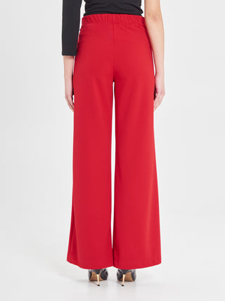 Pantaloni Palazzo Total Rouge