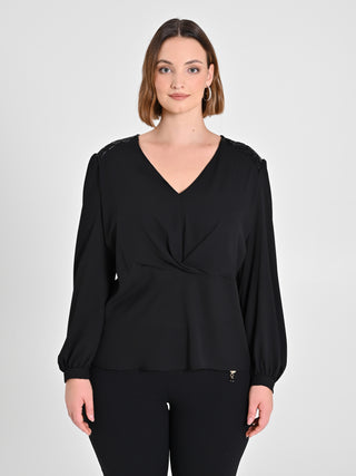 Blusa curvy con dettaglio paillettes