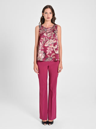 Top stampa Cachemire