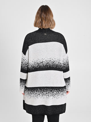 Cardigan Curvy Black & White