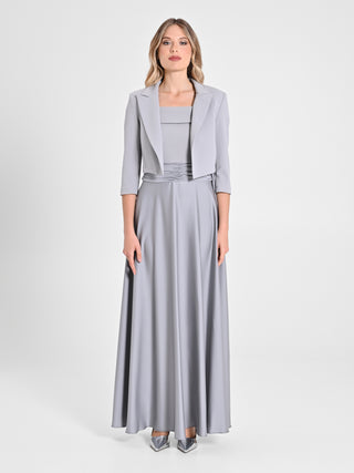 Giacca Corta in Scuba Mano Crepe