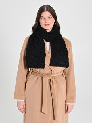 Sciarpa Treccia Nera