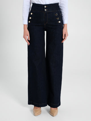 Jeans Palazzo Marinière