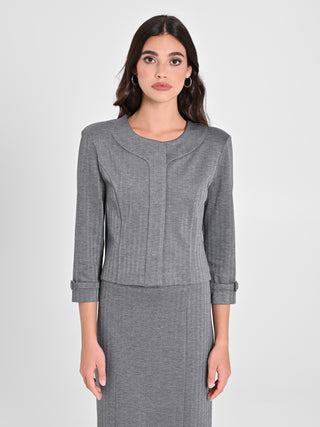 Giacca in Tessuto Spinato