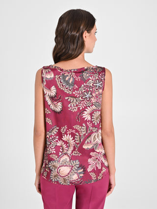 Top stampa Cachemire