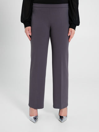 Pantaloni Curvy Grigio Scuro