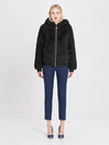 Giacca effetto Pelliccia Nero