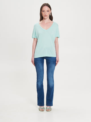 T-shirt Relaxed 100% viscosa ECOVERO® Verde Acqua