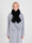 Collo effetto Pelliccia Nero
