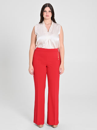 Pantaloni Curvy Rossi