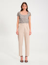Pantaloni in Lino Beige