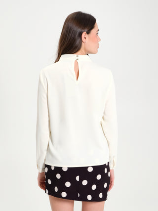 Blusa in Tessuto Fluido