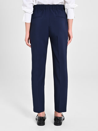 Pantaloni Straight Blu Navy