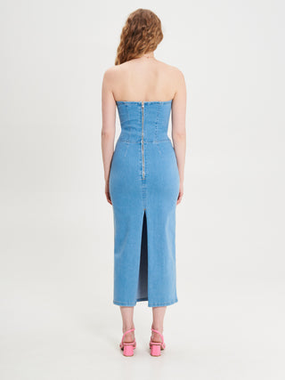 Abito in Denim Chiaro