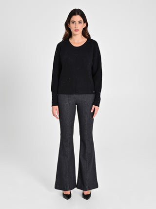 Maglione Nero Paillettes