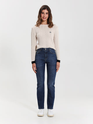 Jeans Dritti Lavaggio Medio