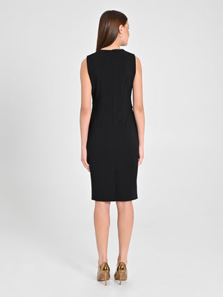 Tubino Nero Fibbia Geometrica