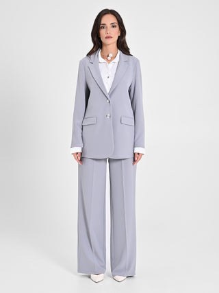 Giacca Grigia in Crepe