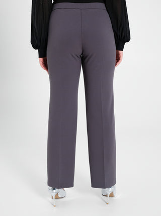 Pantaloni Curvy Grigio Scuro