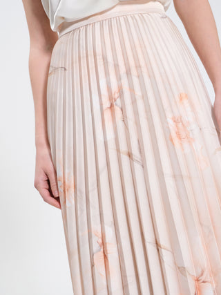 Gonna Plissé stampa Floreale