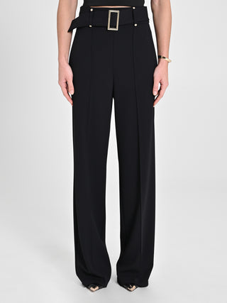 Pantaloni Neri Fibbia