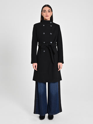 Cappotto Doppiopetto Nero