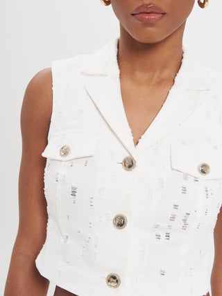 Gilet Corto in Denim