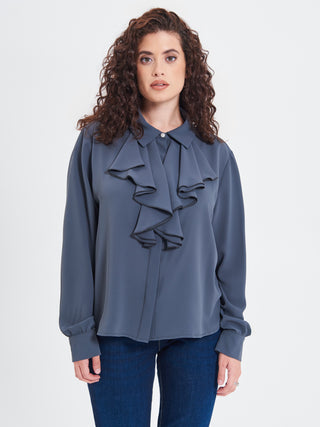 Camicia Curvy Volants