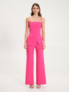 Tuta Palazzo a Fascia Fuxia