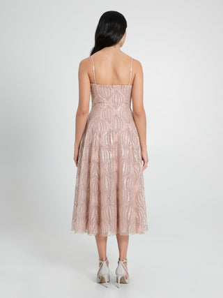 Abito Tulle Glitter Rosa