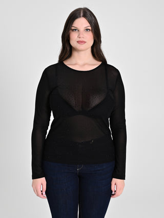 T-Shirt Tulle e Strass