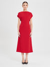 Abito Midi Total Rouge