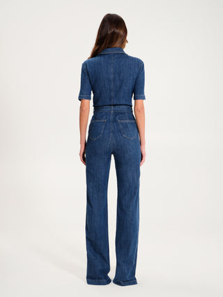 Tuta Denim a Zampa Blu