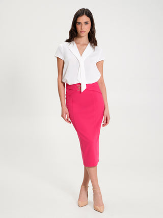 Blusa Boxy con Cravatta