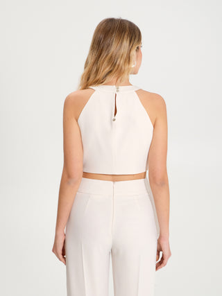 Crop Top con Rouches