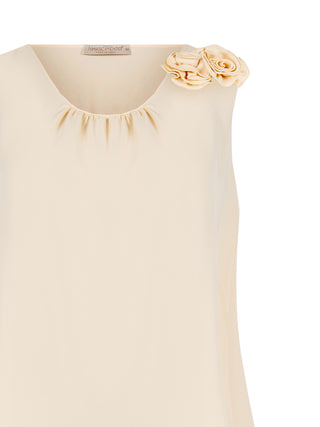 Blusa Curvy con Fiore