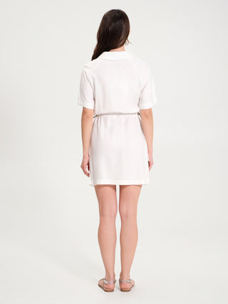Abito Corto Utility Bianco