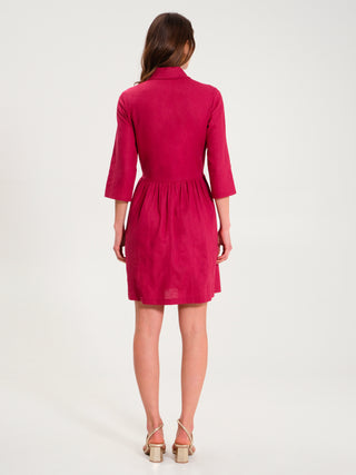 Abito in Lino Bordeaux