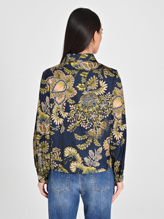 Camicia in Raso stampa Cachemire