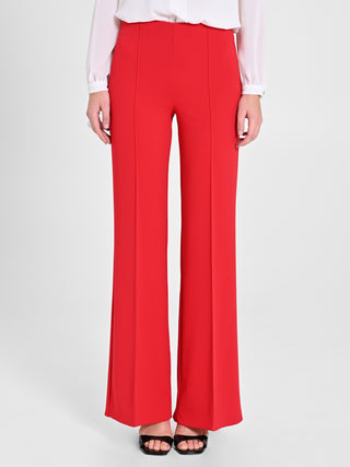 Pantaloni Palazzo scuba mano Crepe Rossi