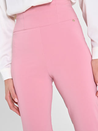 Pantaloni Flared Rosa Antico