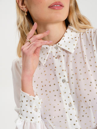 Camicia con Pois in Paillettes