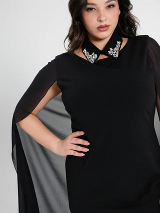 Tubino Curvy con Mantella e Colletto