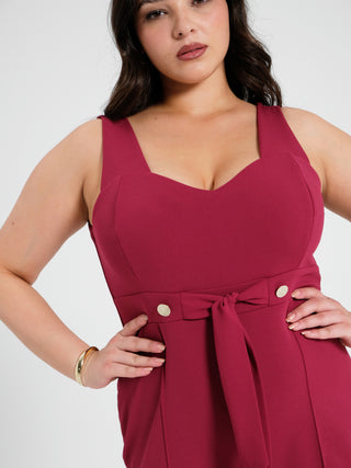 Tuta Curvy Bordeaux