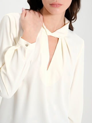 Blusa in Tessuto Fluido